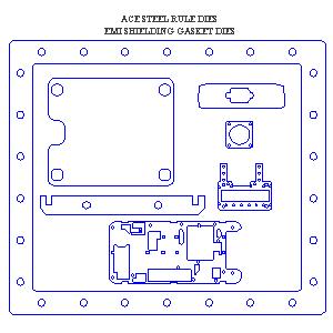 EMI shielding gasket steel rule dies